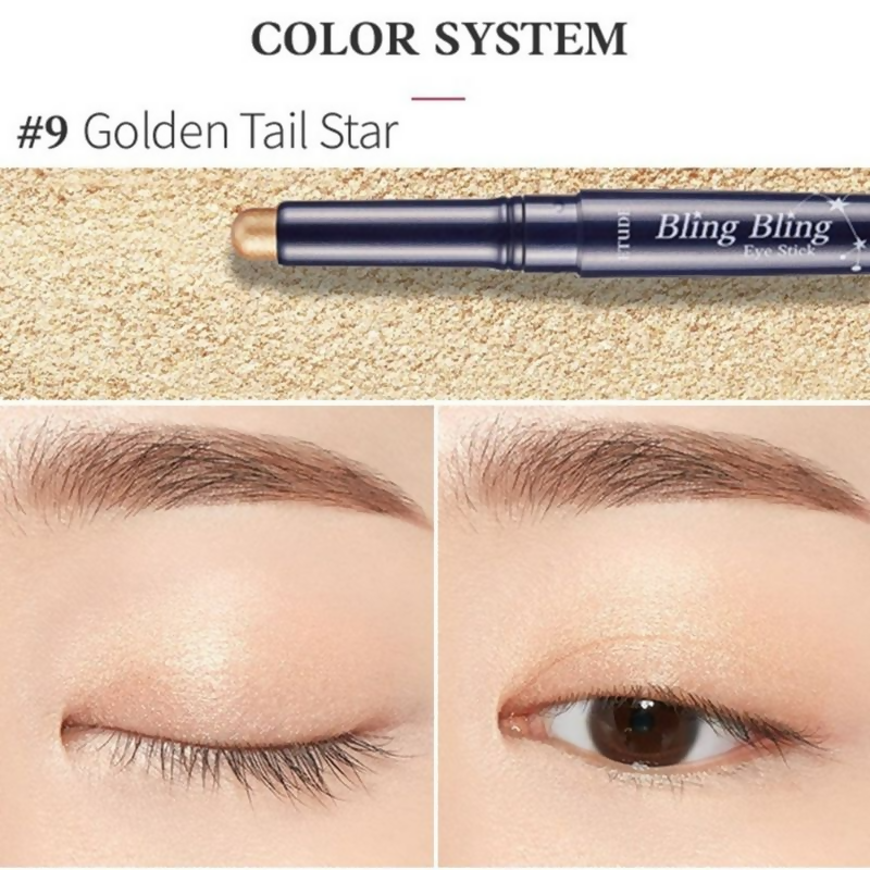 Etude House Bling Bling Eyeshadow Stick - 9 Gold Tail Star (21) - Distacart