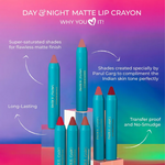 Thumbnail for Parul Garg Beauty Day & Night Creamy Matte Lip Crayon - Queen 79 - Distacart