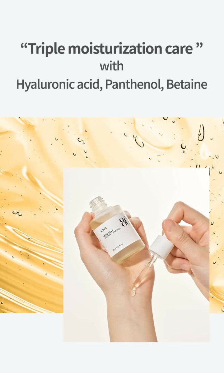 Anua Peach Heartleaf 80% Soothing Ampoule Highly Concentrated Skin Calm Serum - Korean Skincare - Distacart