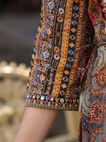 Thumbnail for Juniper Women's Multi Colored Cotton Ethnic Motif Printed Maxi Dress with Embroidered Yoke - Distacart