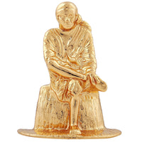 Thumbnail for Estele Gold-Plated Divine Sirdi Sai Baba Idol with Sitting Position for Pooja/Gifts/Car decor