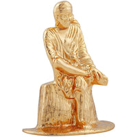 Thumbnail for Estele Gold-Plated Divine Sirdi Sai Baba Idol with Sitting Position for Pooja/Gifts/Car decor