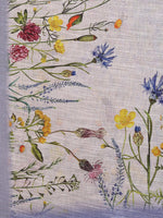 Thumbnail for Janasya Lavender Cotton Linen Floral Printed Saree