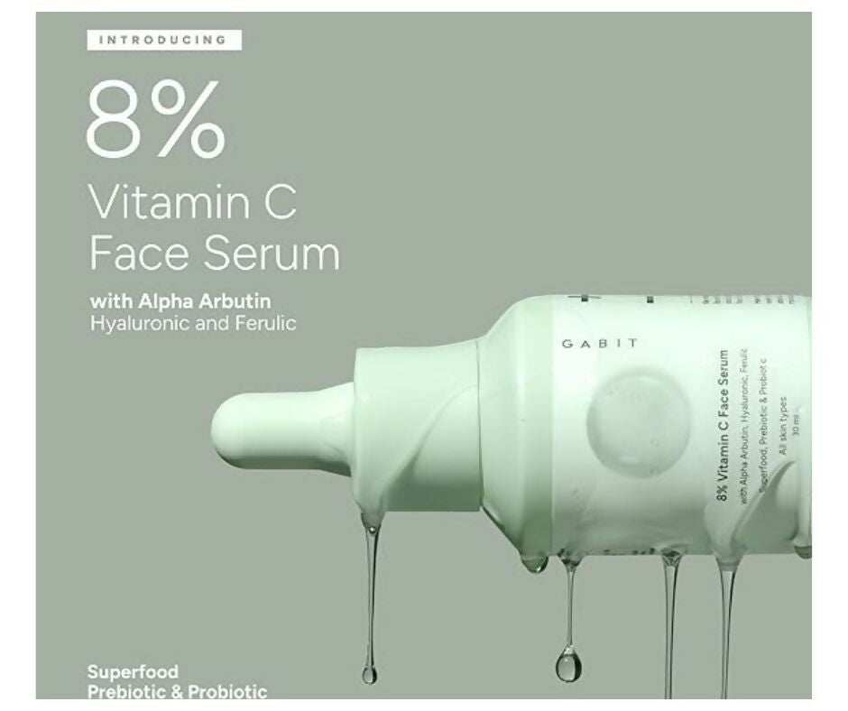 Gabit 8% Vitamin C Face Serum for Glowing Skin - Distacart