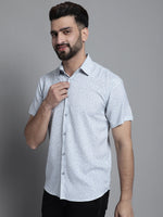Thumbnail for Jainish Men's Printed Casual Shirt - Light-Grey - Distacart