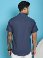 Thumbnail for Indian Needle Men's Printed Half Sleeve Lycra Shirt - White - Distacart