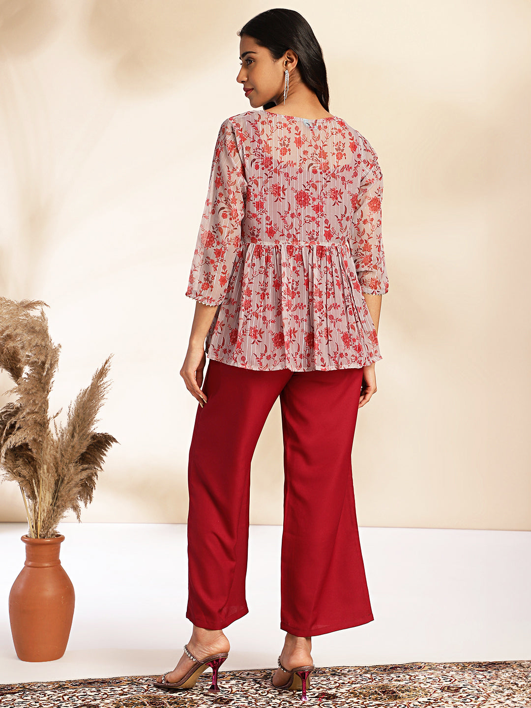 Janasya Wine Moss Solid Set - Distacart