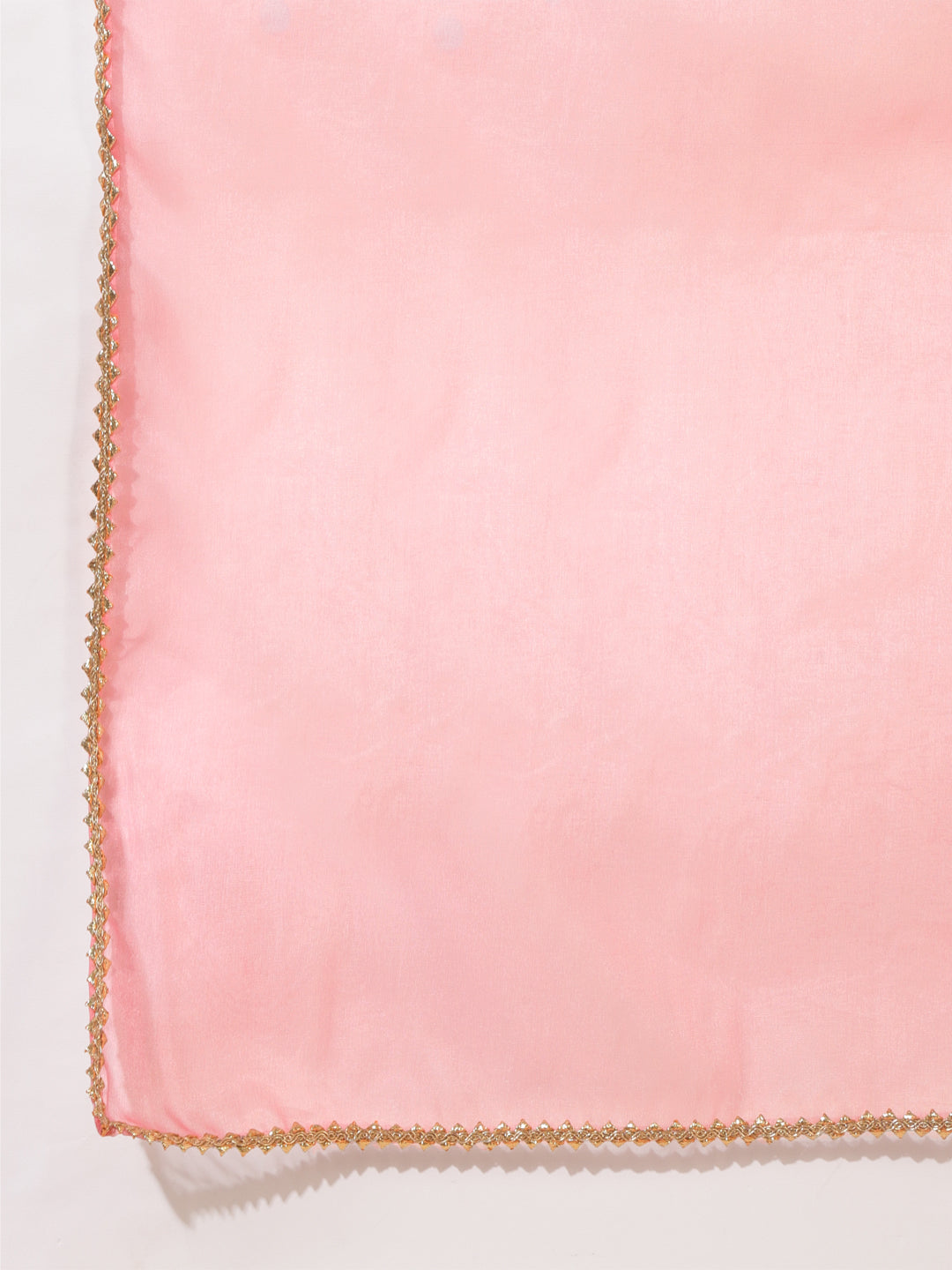 Janasya Pink Crepe Silk Yoke Embroidery Set