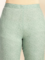 Thumbnail for Janasya Green Cotton Printed Sets - Distacart