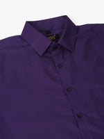 Thumbnail for Jainish Men's Purple Formal Solid Shirts - Distacart