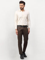 Thumbnail for Jainish Men's Solid Formal Shirts - Cream - Distacart