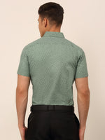Thumbnail for Jainish Men's Cotton Printed Formal Shirts - Green - Distacart