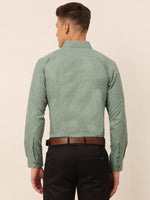 Thumbnail for Jainish Men's Green Classic Printed Formal Shirt - Distacart