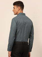 Thumbnail for Jainish Men's Grey Classic Printed Formal Shirt - Distacart