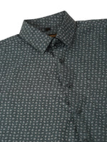 Thumbnail for Jainish Men's Grey Classic Printed Formal Shirt - Distacart