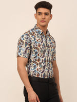 Thumbnail for Jainish Men's Cotton Printed Formal Shirts - Multi - Distacart