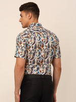 Thumbnail for Jainish Men's Cotton Printed Formal Shirts - Multi - Distacart