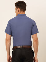 Thumbnail for Jainish Men's Cotton Solid Formal Shirt - Blue - Distacart