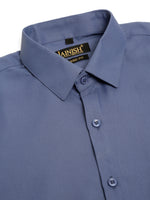 Thumbnail for Jainish Men's Cotton Solid Formal Shirt - Blue - Distacart