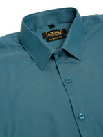 Thumbnail for Jainish Men's Cotton Solid Formal Shirt - Teal - Distacart