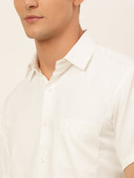 Thumbnail for Jainish Men's Cotton Solid Formal Shirt - White - Distacart