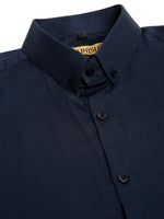 Thumbnail for Jainish Men's Cotton Solid Formal Shirt - Navy Blue - Distacart