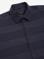 Thumbnail for Jainish Men's Grey Horizontal Striped Formal Shirt - Distacart