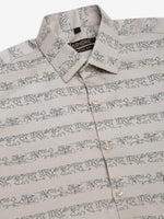 Thumbnail for Jainish Men's Cotton Lycra Printed Formal Shirts - Cream - Distacart