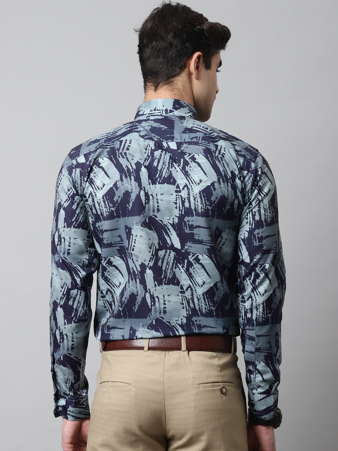 Jainish Men's Green Classic Printed Formal Shirt - Distacart