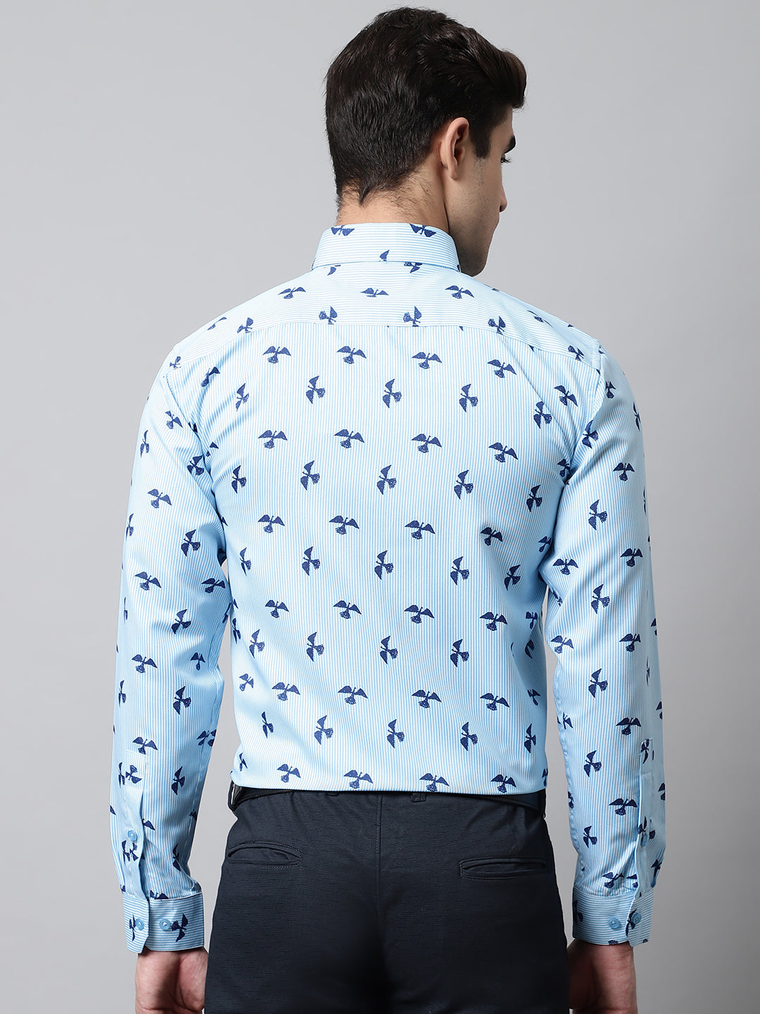 Jainish Men's Regular Fit Printed Pure Cotton Formal Shirt - Distacart