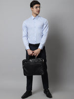 Thumbnail for Jainish Men's Sky Blue Micro Ditsy Printed Pure Cotton Formal Shirt - Distacart