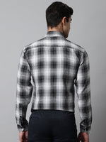 Thumbnail for Jainish Men's Black Checks Regular Fit Cotton Formal Shirt - Distacart