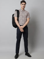 Thumbnail for Jainish Men's Cream Classic Printed Formal Shirt - Cream - Distacart