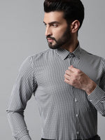 Thumbnail for Jainish Men's Black Micro Checked Causal Shirt - Distacart