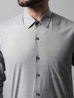 Thumbnail for Jainish Men's Grey Classic Slim Fit Solid Formal Shirt - Distacart
