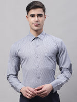Thumbnail for Jainish Men's Grey Micro Checked Formal Shirt - Distacart