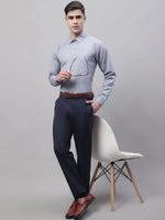 Thumbnail for Jainish Men's Grey Micro Checked Formal Shirt - Distacart