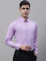 Thumbnail for Jainish Men's Purple Micro Checked Formal Shirt - Distacart
