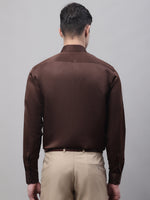 Thumbnail for Jainish Men's Coffee Dobby Textured Formal Shirt - Distacart