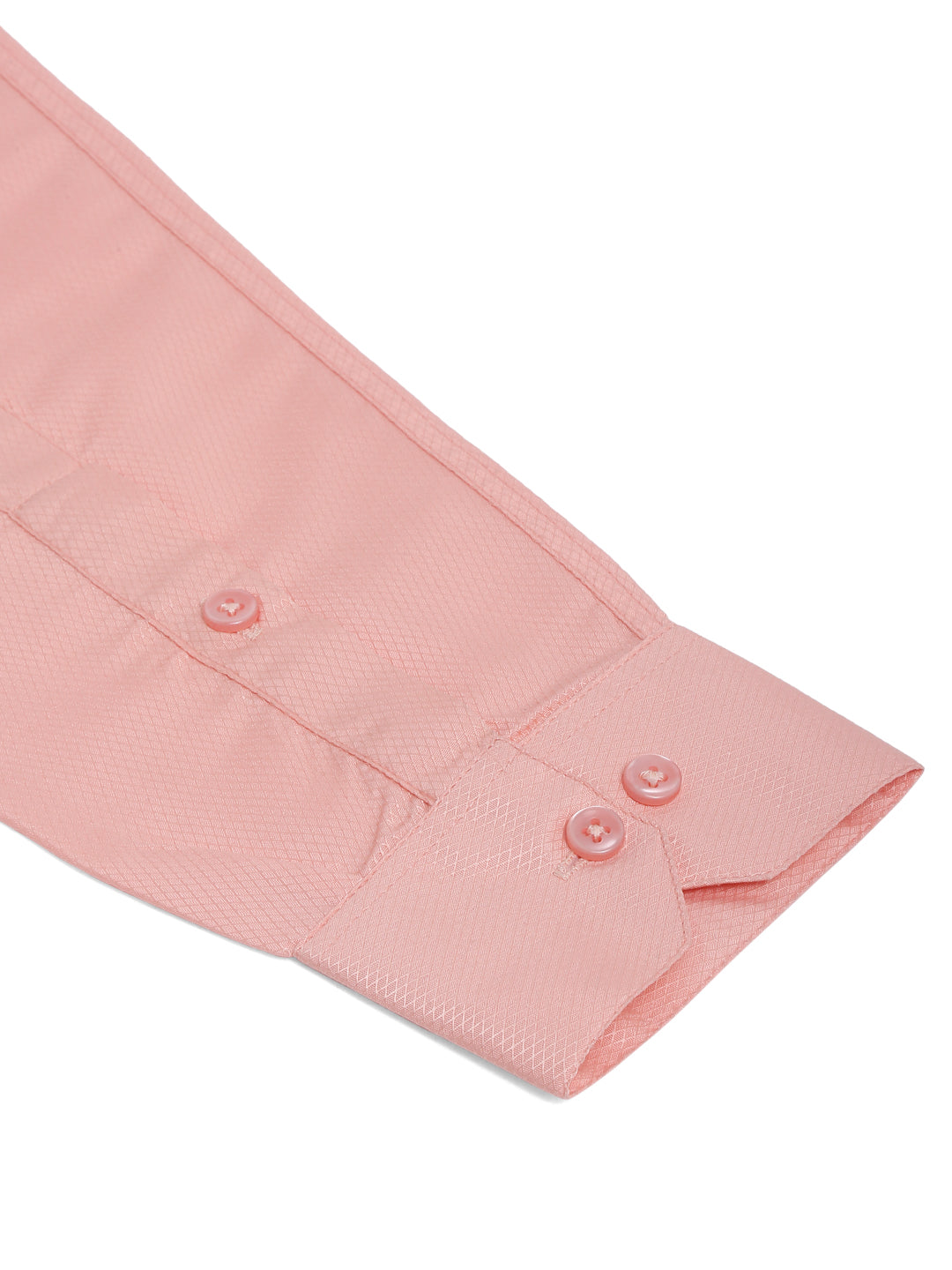 Jainish Men's Orange Dobby Textured Formal Shirt - Distacart