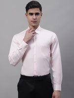 Thumbnail for Jainish Men's Pink Dobby Textured Formal Shirt - Distacart
