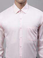 Thumbnail for Jainish Men's Pink Dobby Textured Formal Shirt - Distacart