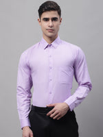 Thumbnail for Jainish Men's Purple Vertical Striped Formal Shirt - Distacart