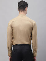 Thumbnail for Jainish Men's Brown Cotton Solid Formal Shirt - Distacart