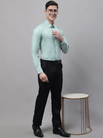 Thumbnail for Jainish Men's Green Cotton Solid Formal Shirt - Distacart
