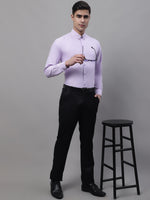 Thumbnail for Jainish Men's Light Purple Cotton Solid Formal Shirt - Distacart