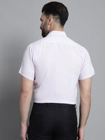 Thumbnail for Jainish Men's Printed Formal Shirt - Purple - Distacart