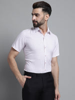 Thumbnail for Jainish Men's Printed Formal Shirt - Purple - Distacart