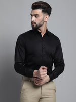 Thumbnail for Jainish Men's Cotton Solid Formal Shirt - Black - Distacart