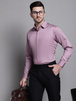 Thumbnail for Jainish Men's Cotton Solid Formal Shirt - Magenta - Distacart